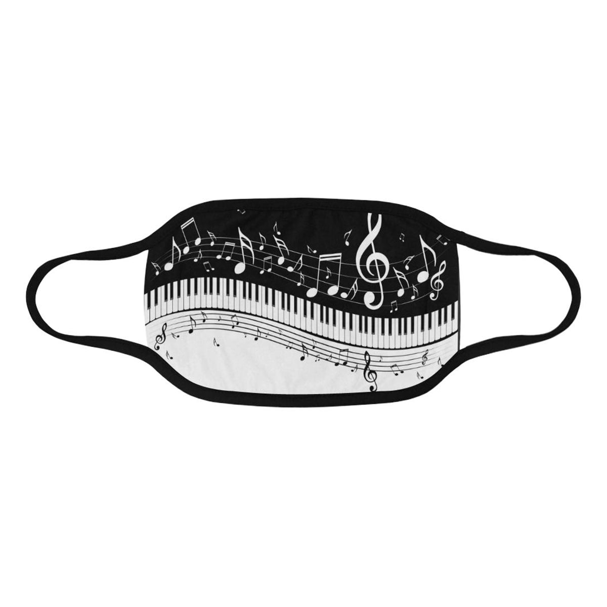 Piano and Music Notes Mask