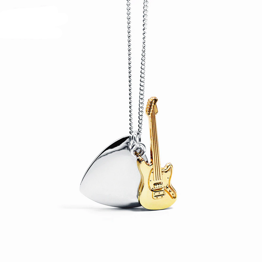Guitar Pick & Guitar Necklace