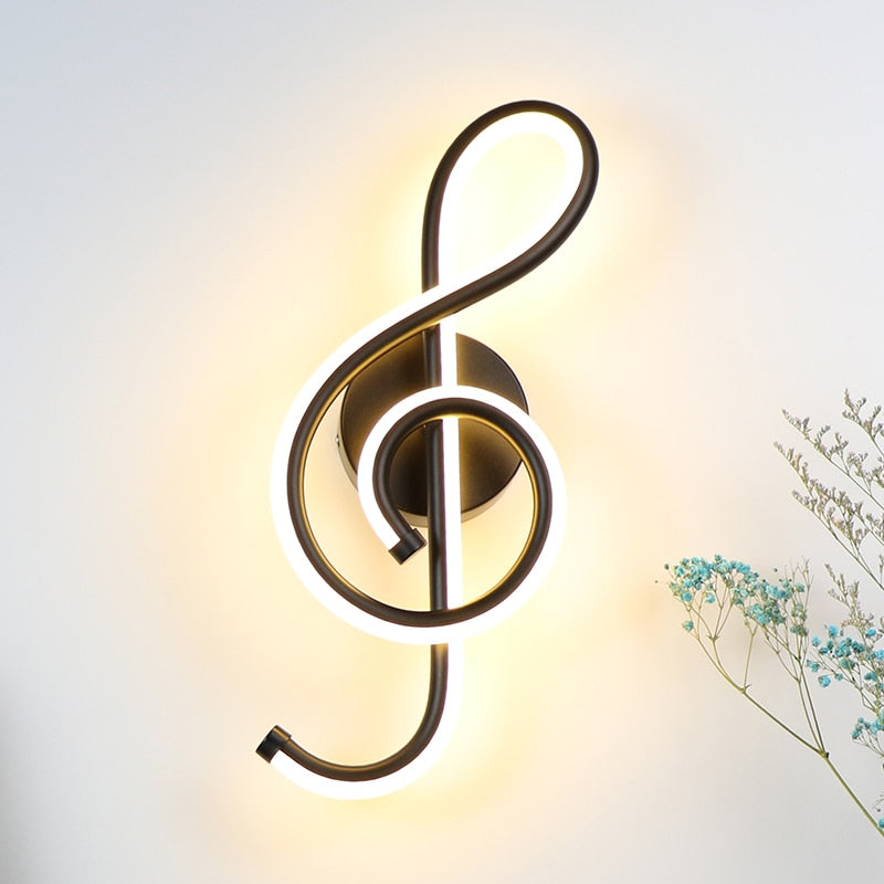 Treble Clef Wall Lamp