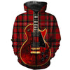 Unisex Plaid Guitar Hoodies/Sweatshirt