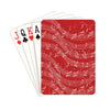 Red Music Playing Cards