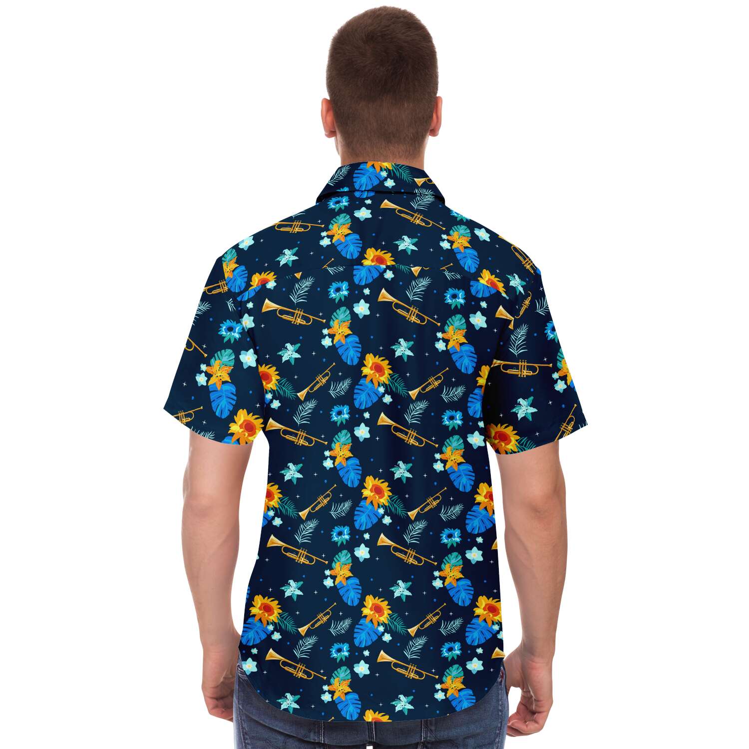 Trumpet Floral Short Sleeve
