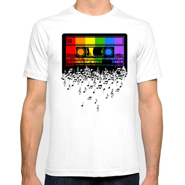 Music Notes/Audio Mixtape T-shirt