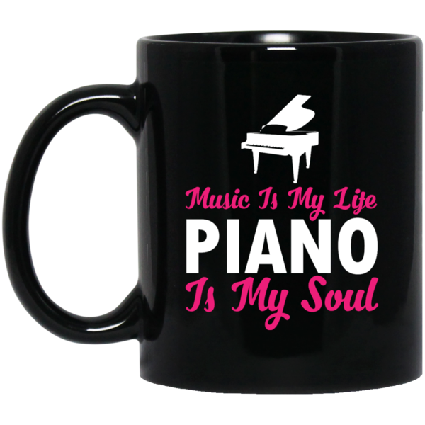 Music is my life Piano is my soul T-shirt