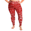 Music Notes Christmas Plus Size Leggings