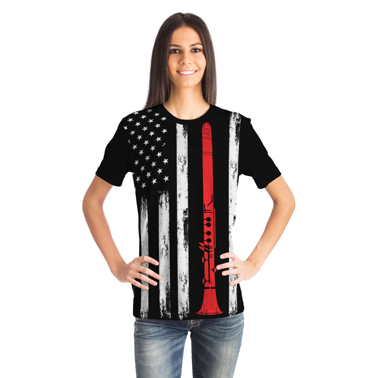 Flute American Flag T-Shirt
