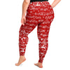 Music Notes Christmas Plus Size Leggings