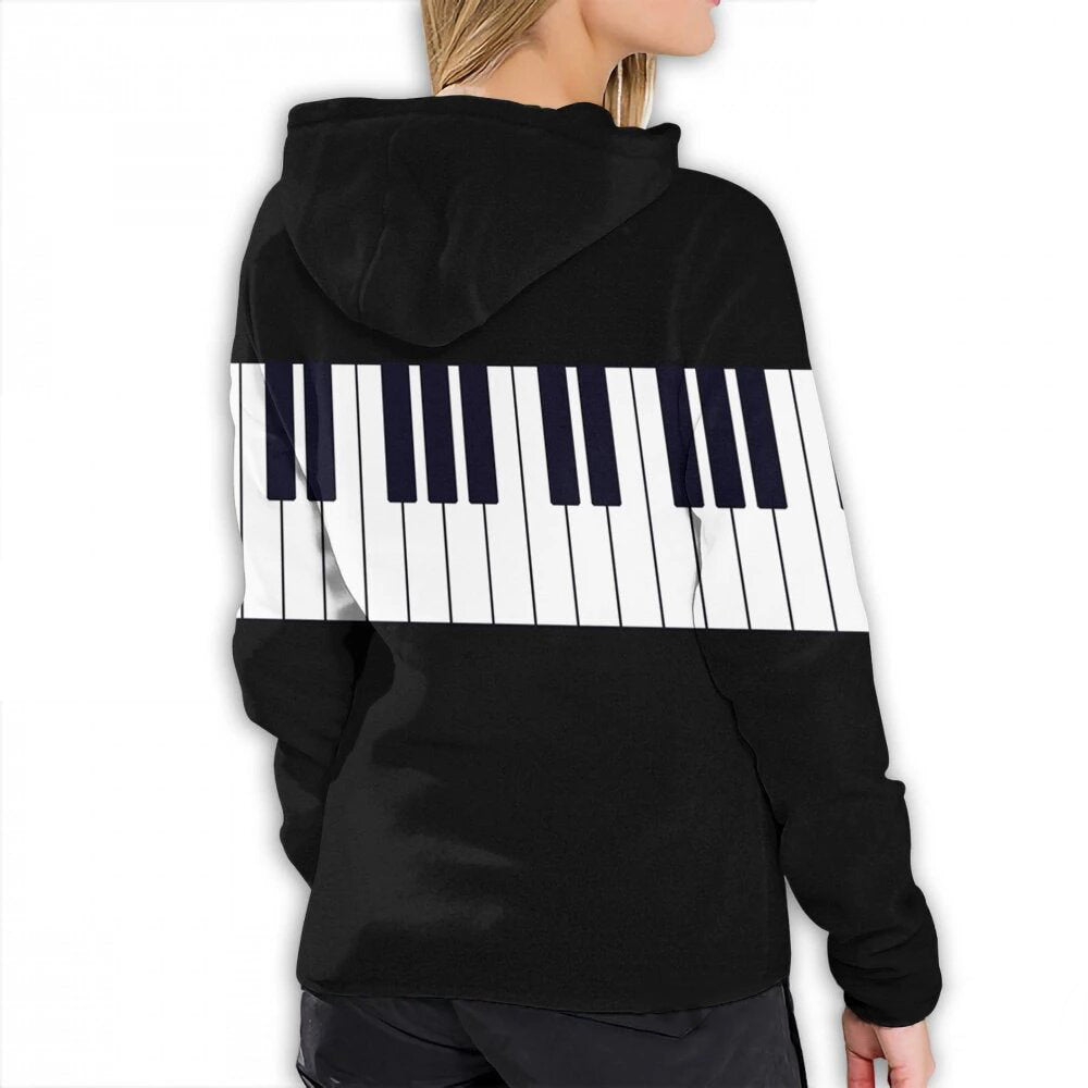 Piano Key Black Hoodie