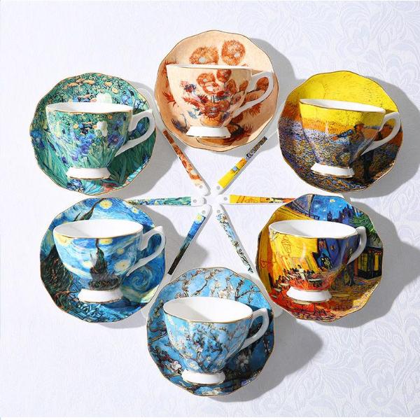 Van Gogh Handmade Ceramic Mug Set