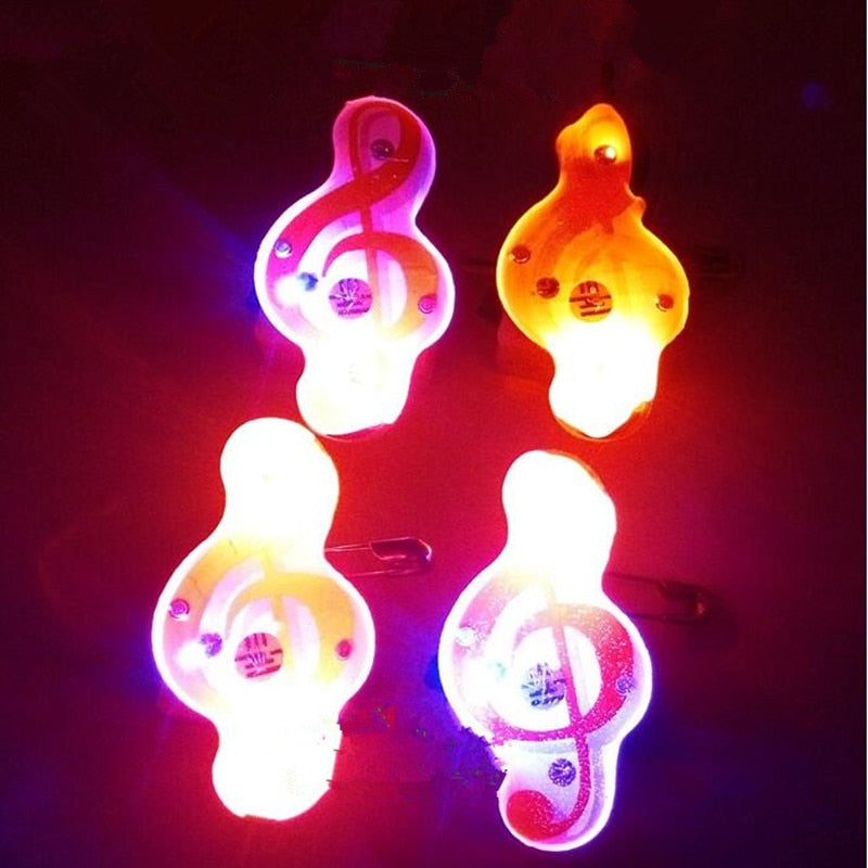 25pcs LED Music Notes Brooch Pin