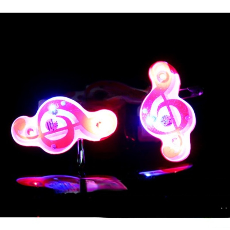 25pcs LED Music Notes Brooch Pin