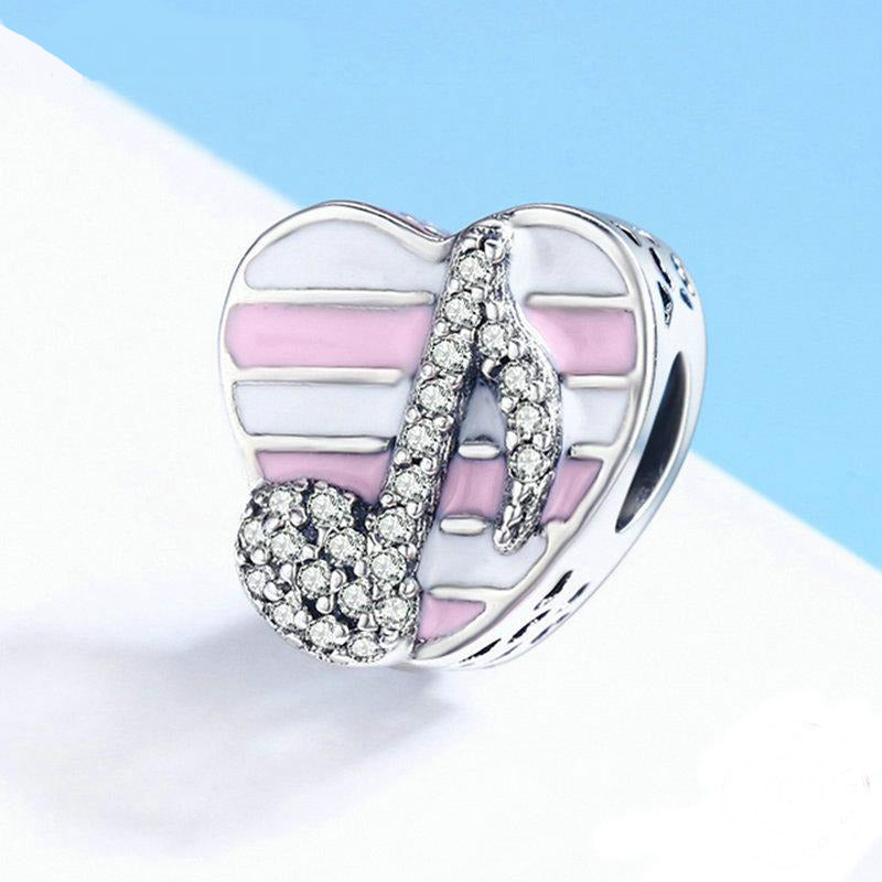 Eighth Note Heart Beads Pendant