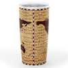 World Map Music Notes Tumbler