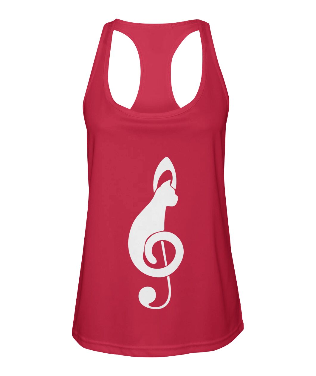 Treble Clef Cat Sport Tank