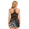 Music Notes Dot Lace Cami Dress