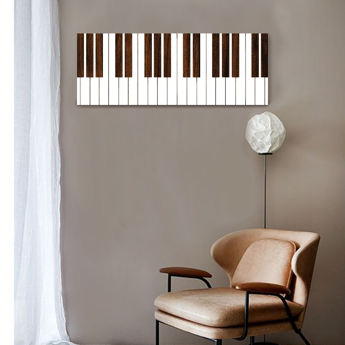 Piano Keys Wooden Wall Hanging
