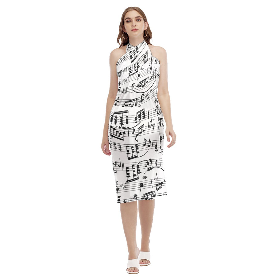 Music Notes Sheet Beach Dress