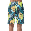 Guitar Floral Pattern Casual Shorts