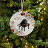 Round Christmas Ceramic endant