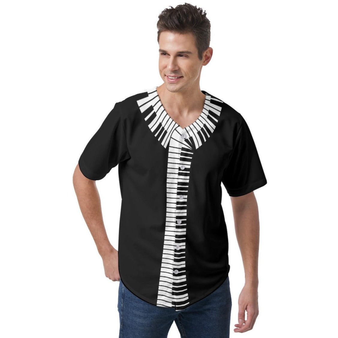 Piano Keys Baseball Jersey