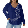 Musical Blue Plus Size T-Shirt