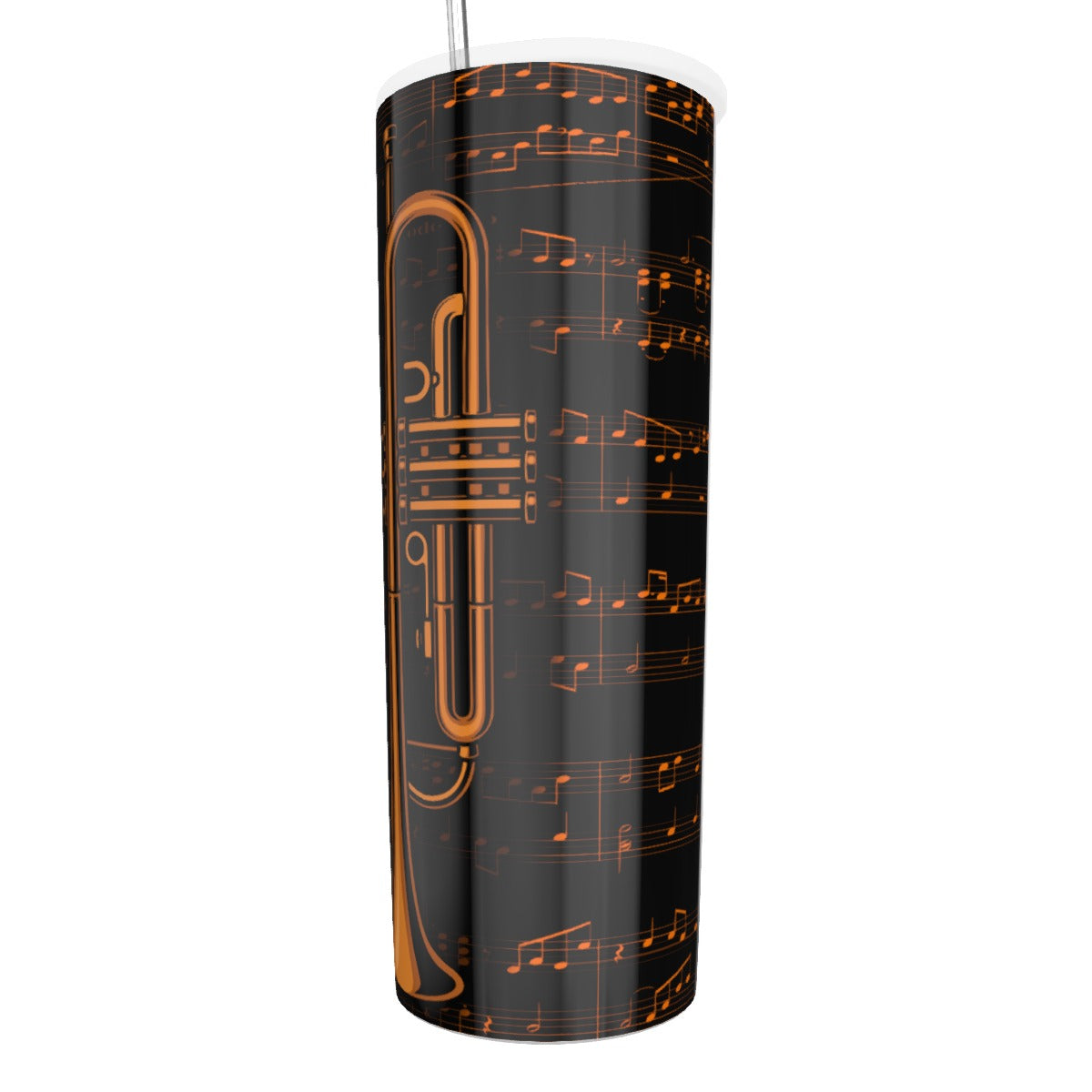 Trumpet Music Sheet Tumbler