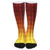 Fire Music Notes Long Socks