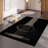 Black Guitar Floor Mat