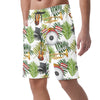 Music Instruments Floral Casual Shorts