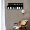 Piano Keys Music Wall Hanging