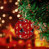 Round Christmas Ceramic endant