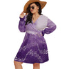 Musical Purple Plus Size Dress