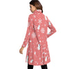 Music Christmas Snow Pink Neck Dress