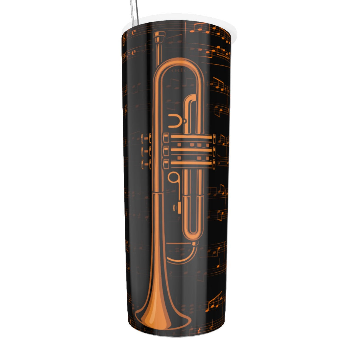 Trumpet Music Sheet Tumbler