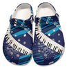 Piano Abstract Classic Clogs