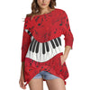 Music Piano Keys Red Sweatshirt