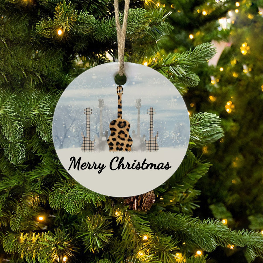 Round Christmas Ceramic endant