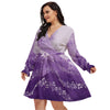 Musical Purple Plus Size Dress