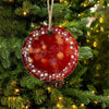 Round Christmas Ceramic endant