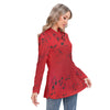 Music Notes Red Blouse