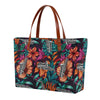 Saxophone Floral Tote Bag