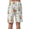 Guitar Floral Short Pants