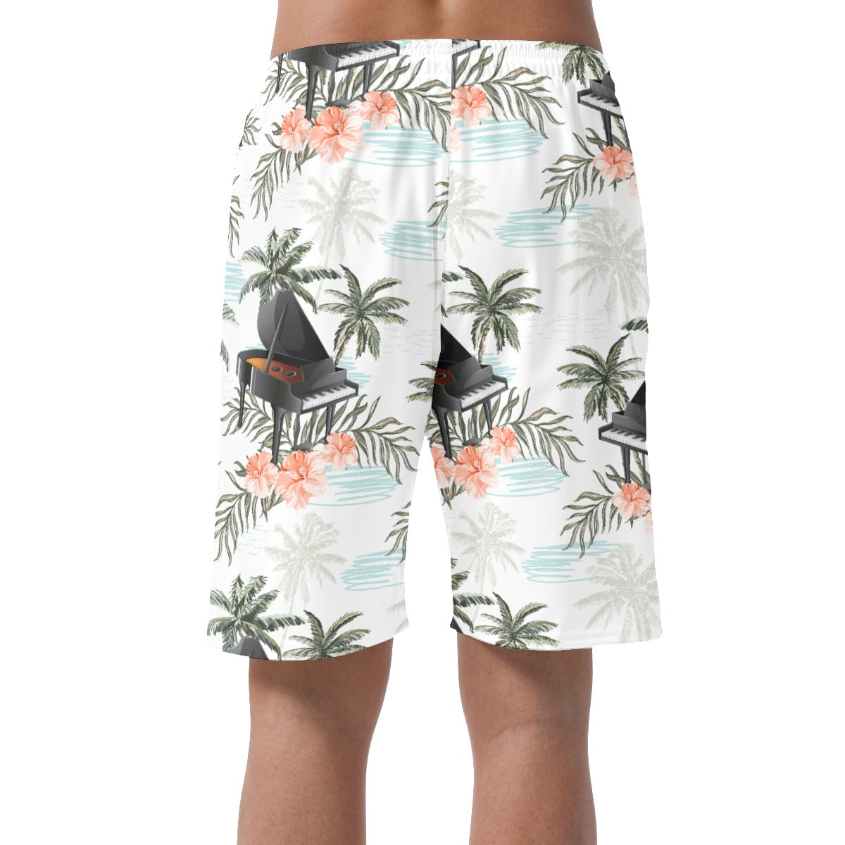 Piano Coconut Trees Casual Shorts