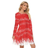 All-Over Print Women's Crew Neck Dress