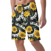 Piano Keys Sunflower Casual Shorts