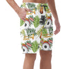 Music Instruments Floral Casual Shorts