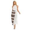 Piano Keys Halter Dress