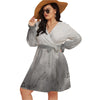 Musical Grey Plus Size Dress