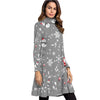 Music Note Christmas Grey Neck Dress