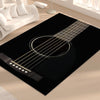 Black Guitar Floor Mat